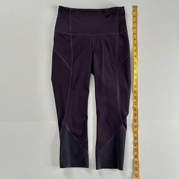 Lululemon Black Grape Purple Anew Crop Luxtreme Legging Size 4 EUC - Picture 13 of 16